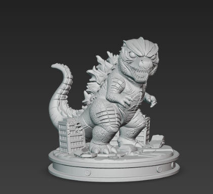 🎲 Godzilla (MonsterVerse) - Edição de luxo Chibi STL・Arquivo STL